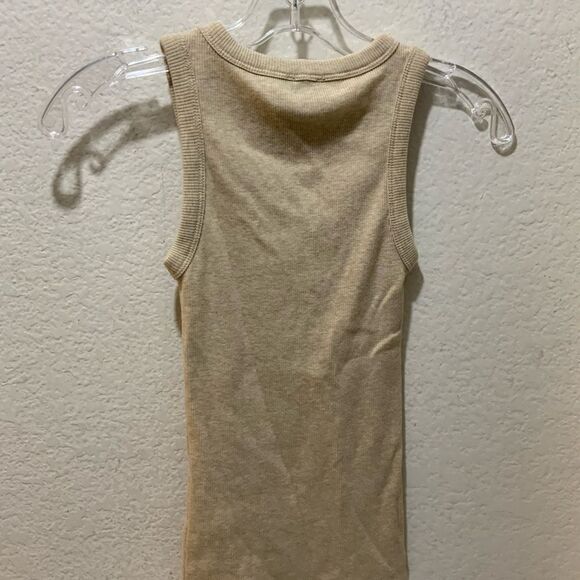 J. Crew High-Neck Ribbed Tank Top Size XXS - Picture 4 of 5